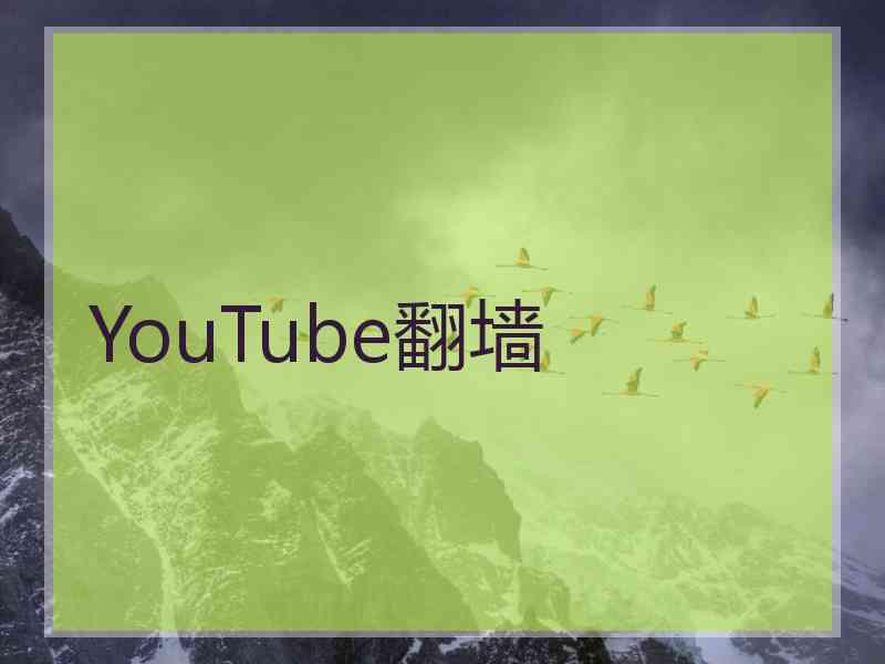 YouTube翻墙