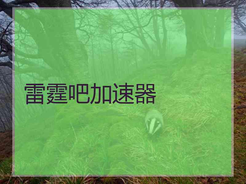 雷霆吧加速器