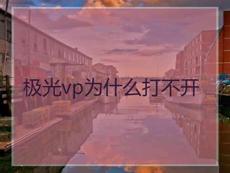 极光vp为什么打不开