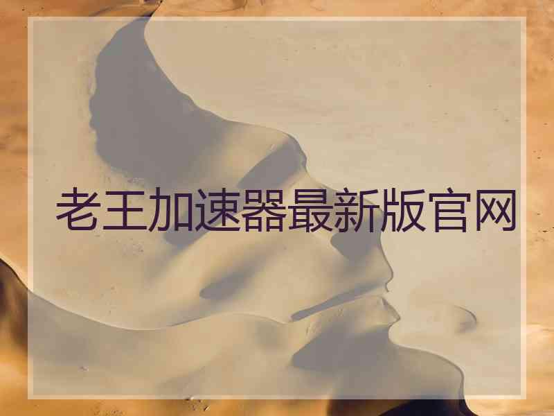 老王加速器最新版官网