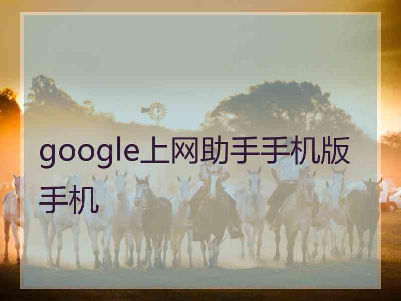 google上网助手手机版手机