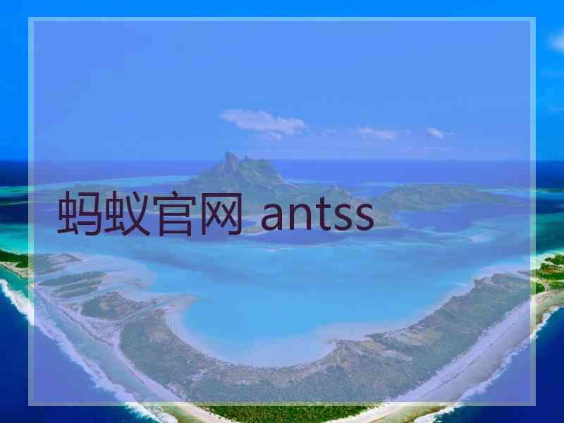 蚂蚁官网 antss