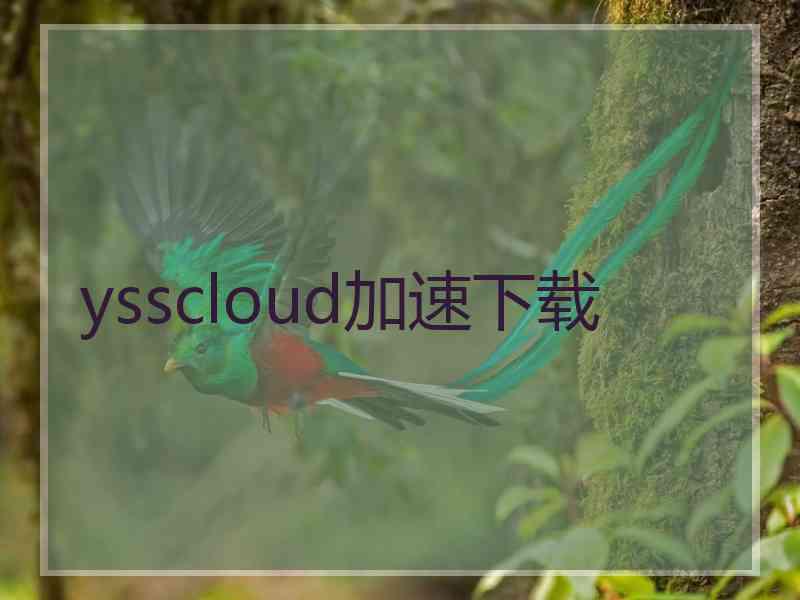 ysscloud加速下载
