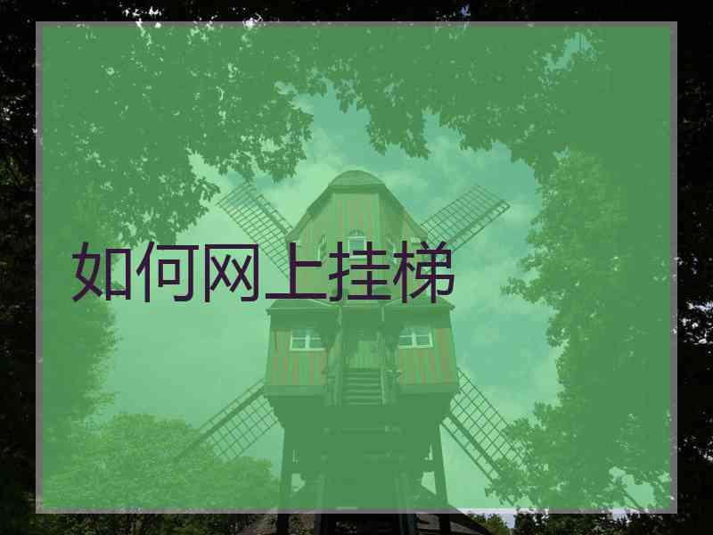 如何网上挂梯