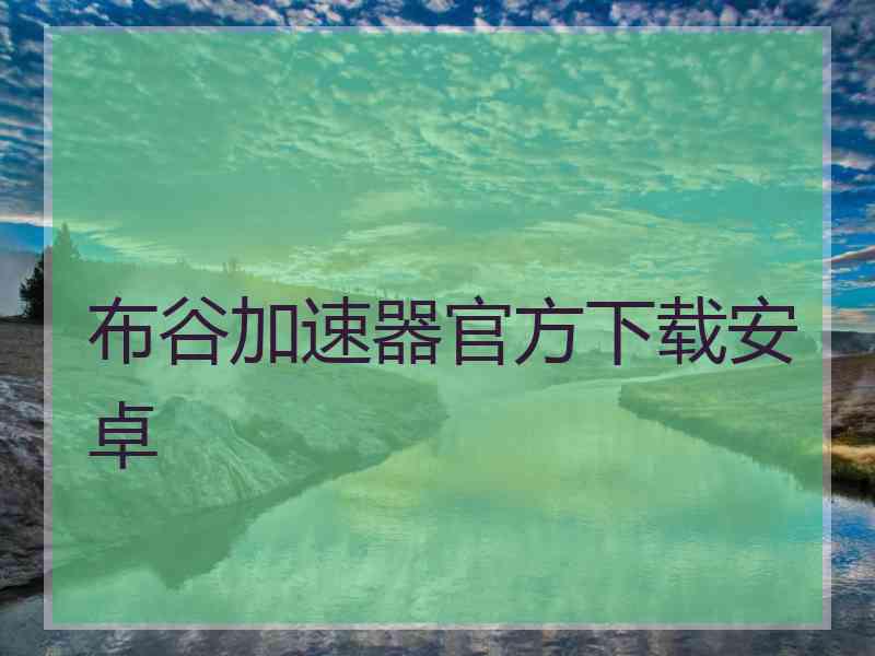 布谷加速器官方下载安卓