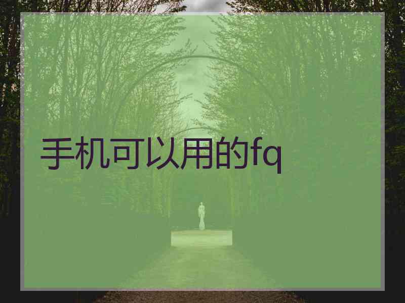 手机可以用的fq