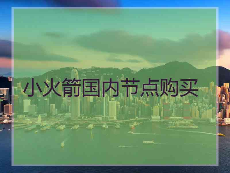 小火箭国内节点购买