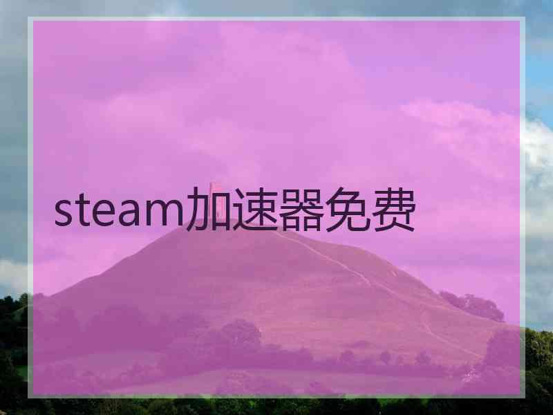 steam加速器免费