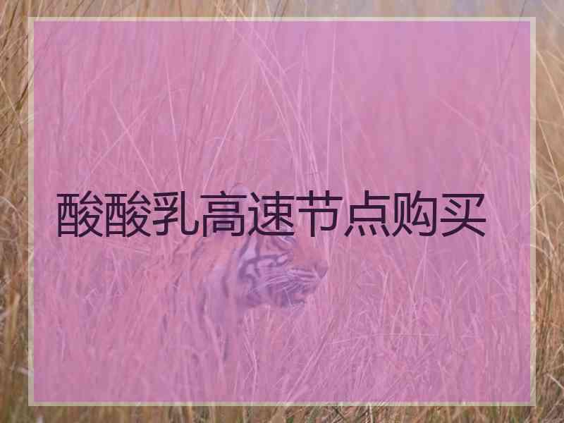 酸酸乳高速节点购买