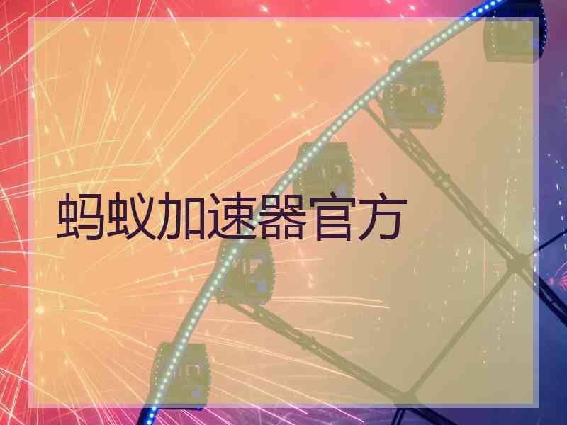 蚂蚁加速器官方