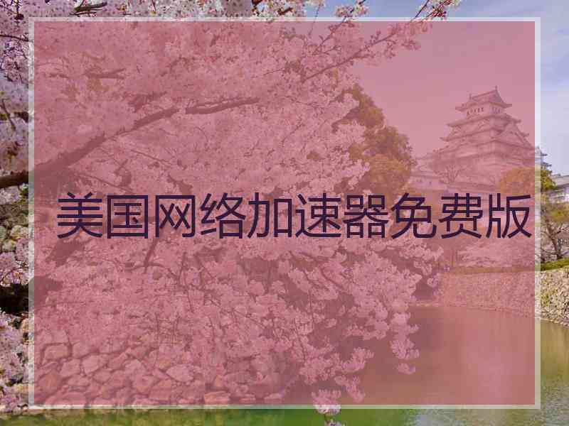 美国网络加速器免费版