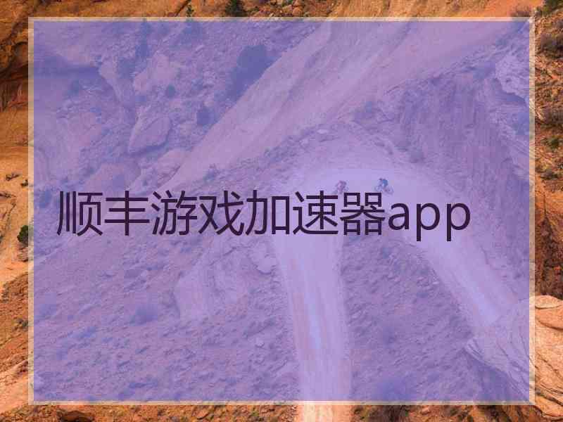 顺丰游戏加速器app