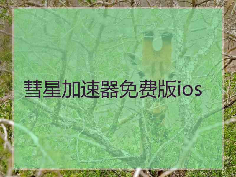 彗星加速器免费版ios