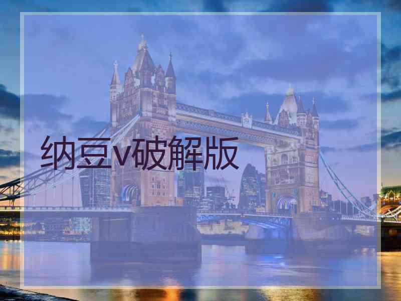 纳豆v破解版