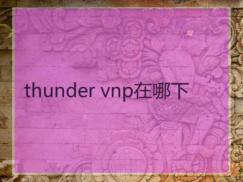 thunder vnp在哪下