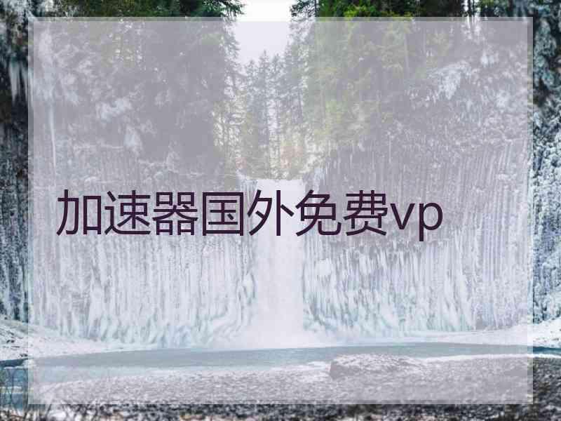 加速器国外免费vp