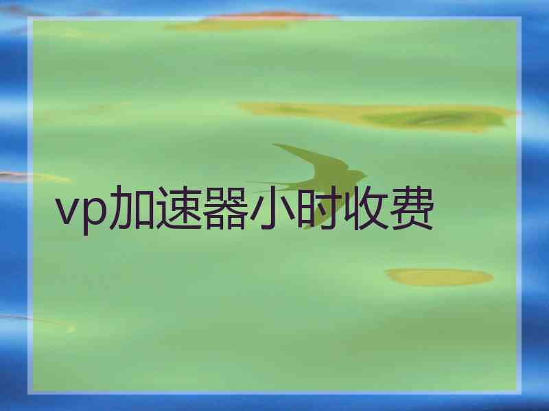 vp加速器小时收费