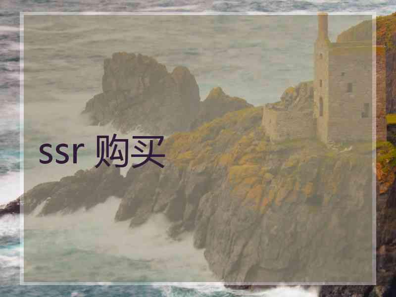 ssr 购买