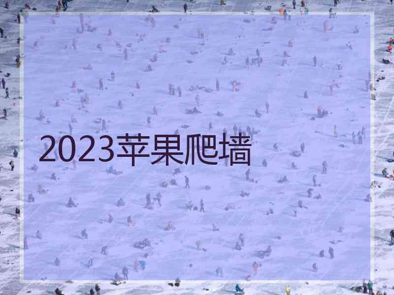 2023苹果爬墙