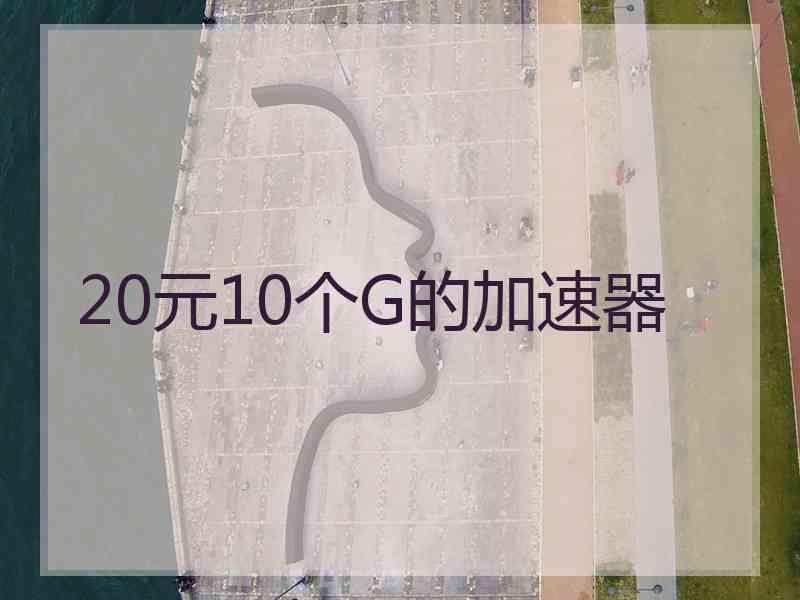 20元10个G的加速器