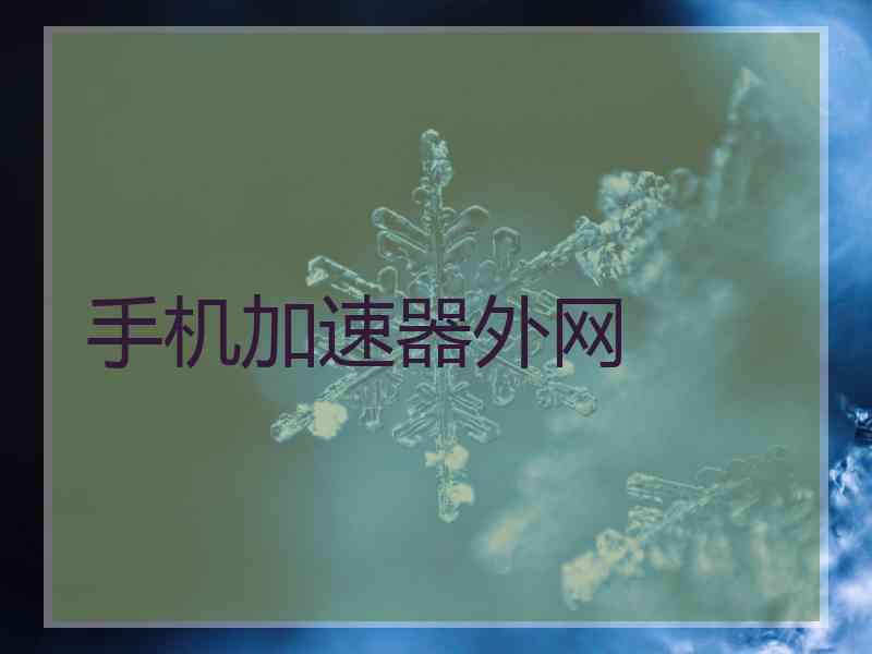 手机加速器外网